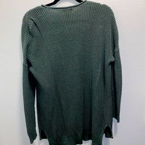 Olive green oversized cardigan